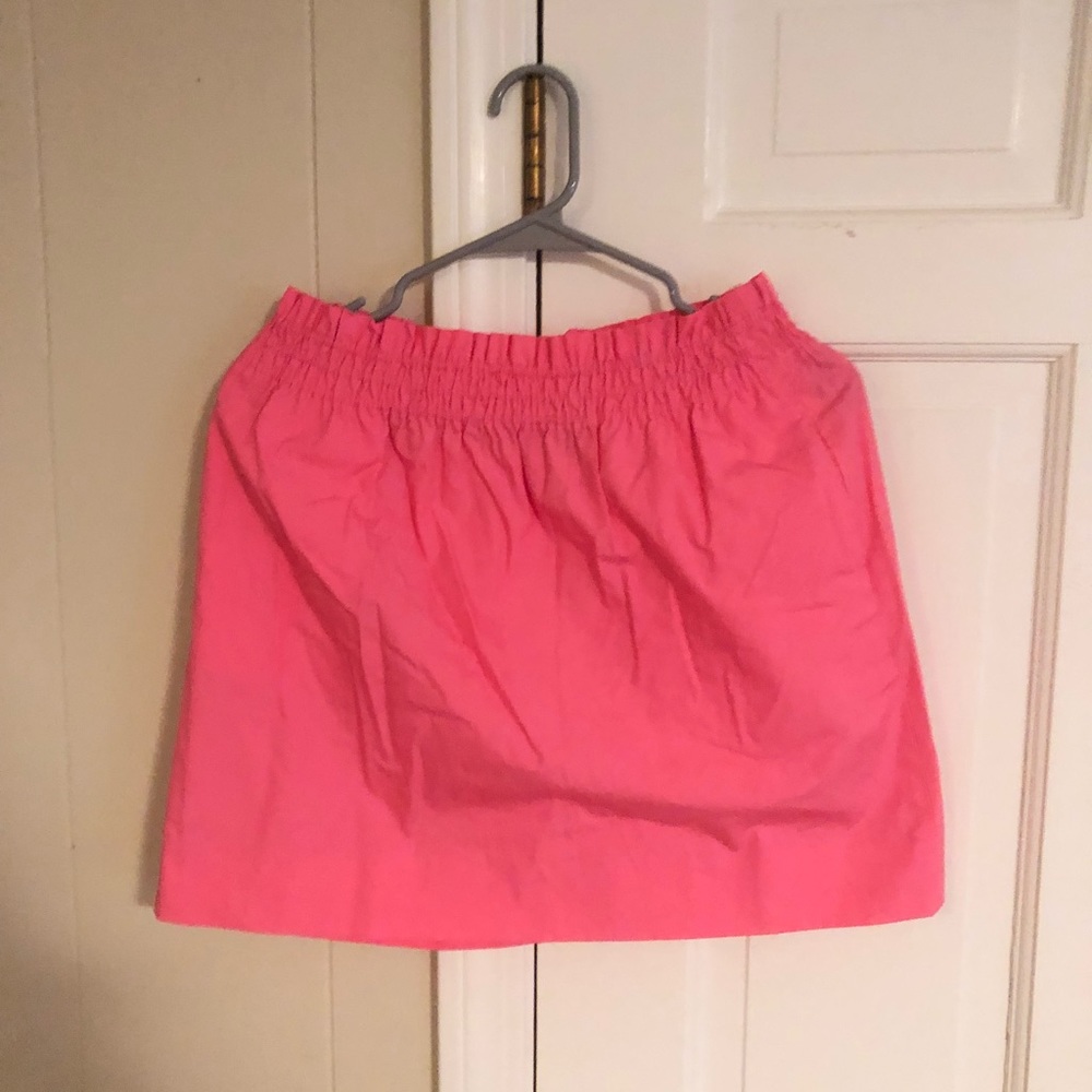 pop of pink jcrew skirt